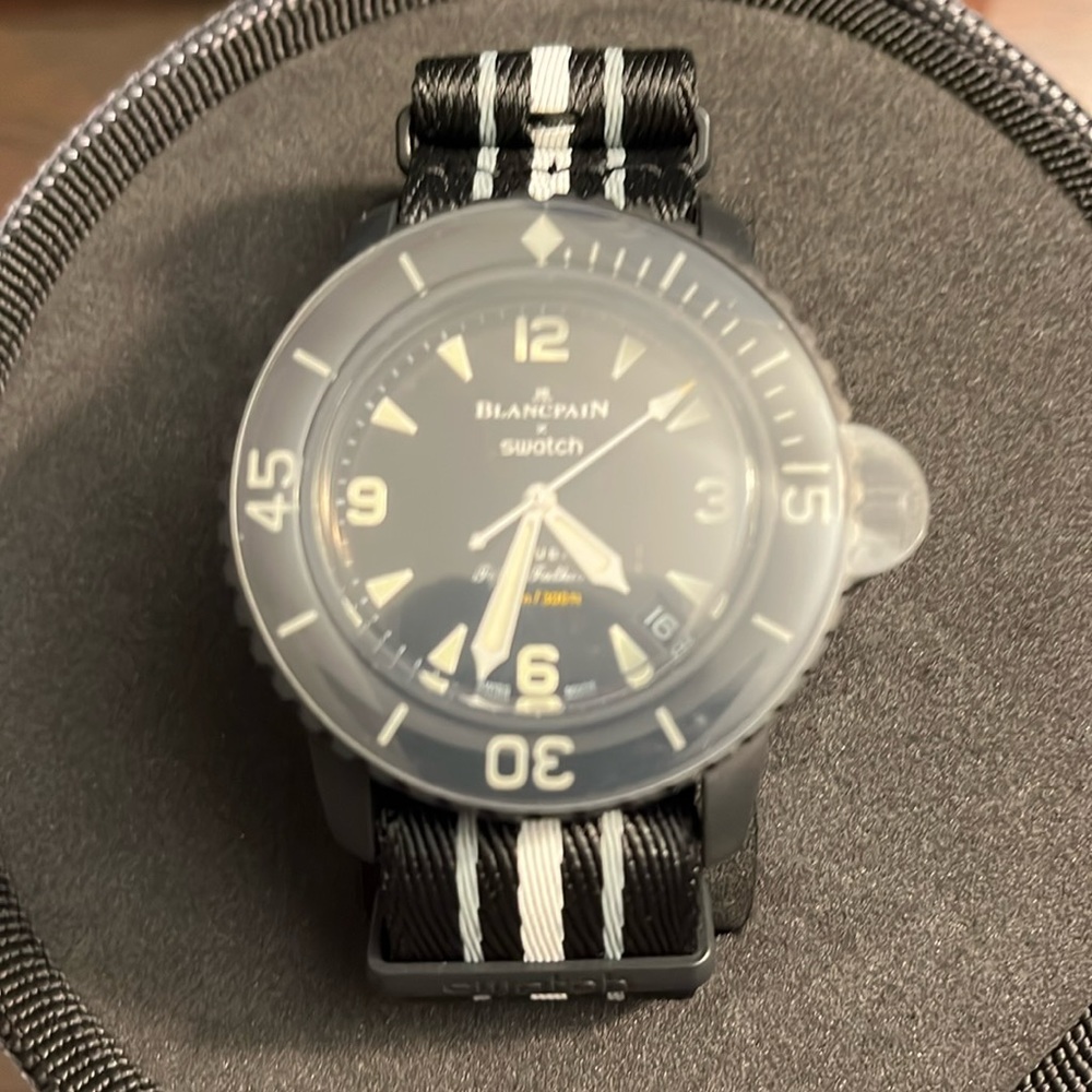 Blancpain x Swatch Ocean of Storms Scuba Fifty Fathoms - New w/ box & papers